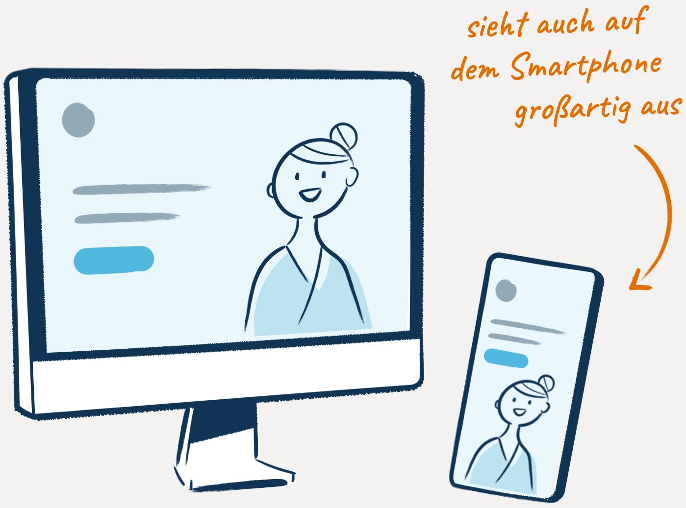 Responsive Website: Sieht gut auf dem Smartphone aus.