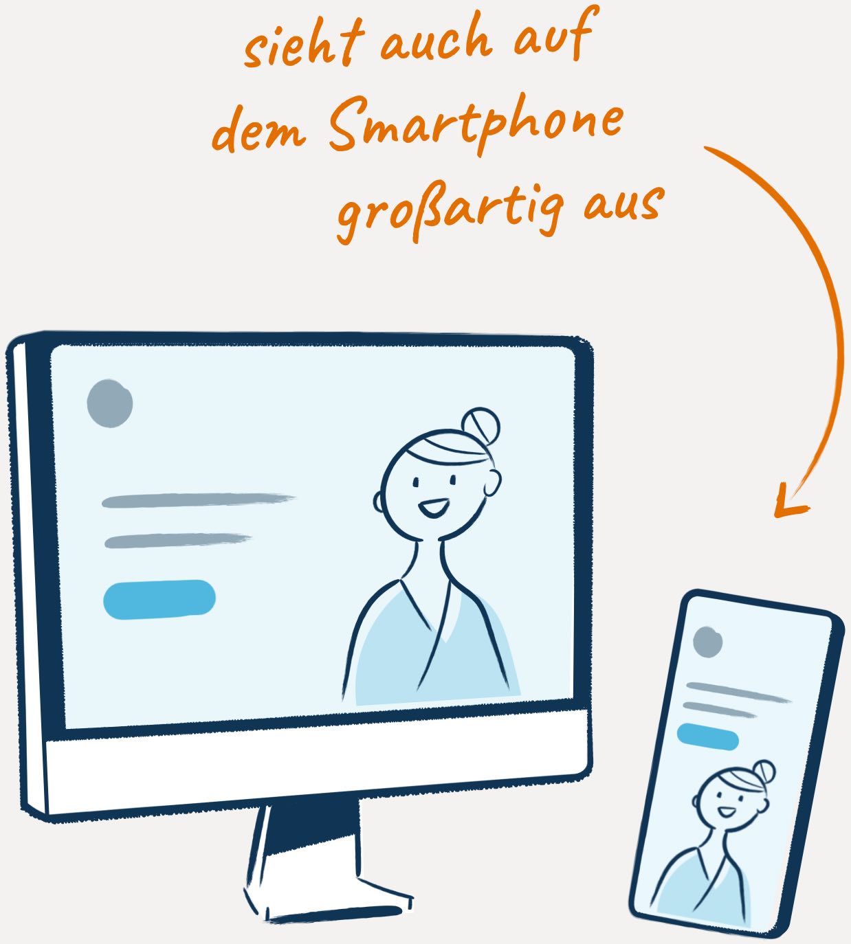 Responsive Website: Sieht gut auf dem Smartphone aus.